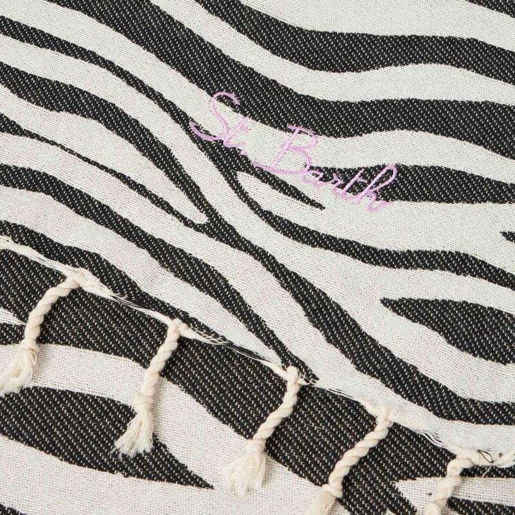 SAINT BARTH Telo mare zebrato bambina