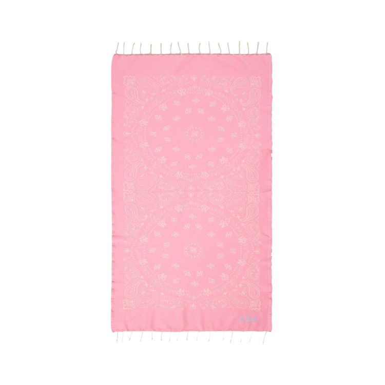 SAINT BARTH Telo mare rosa bandana bambina