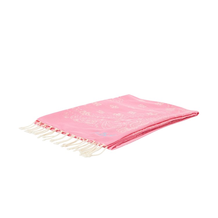 SAINT BARTH Telo mare rosa bandana bambina
