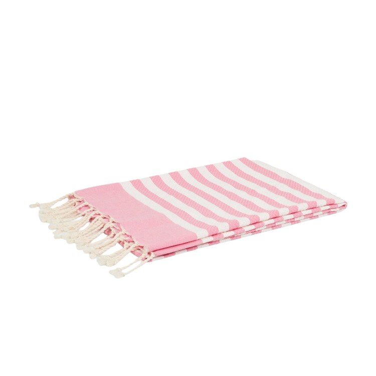 SAINT BARTH Telo mare a righe rosa bambina