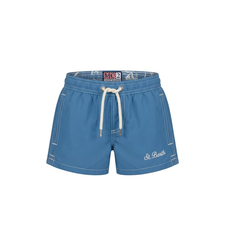 SAINT BARTH Boxer mare azzurri bambino