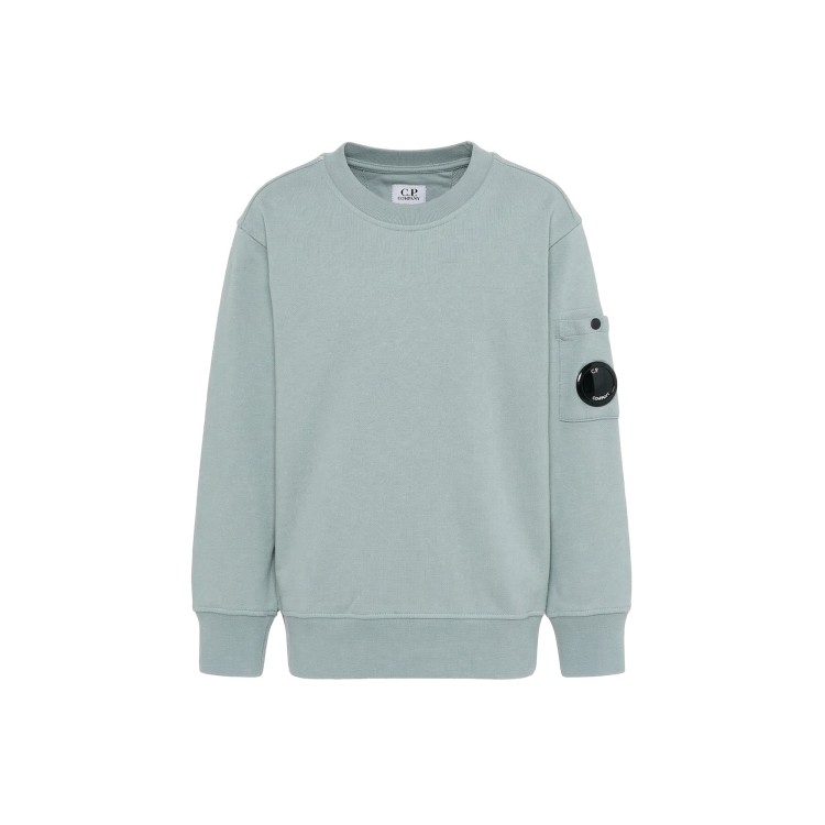 C.P. COMPANY Felpa celeste girocollo bambino
