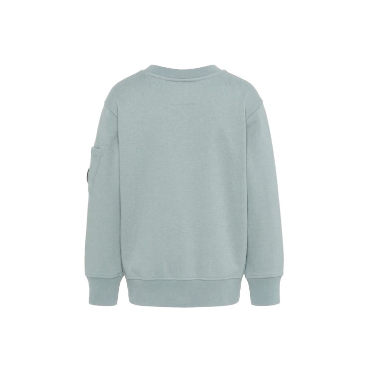 C.P. COMPANY Felpa celeste girocollo bambino
