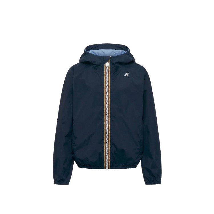 K-WAY Giubbotto blu navy reversibile bambino