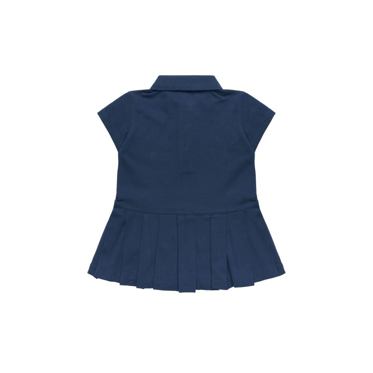 K-WAY Abito blu navy in piqué neonata