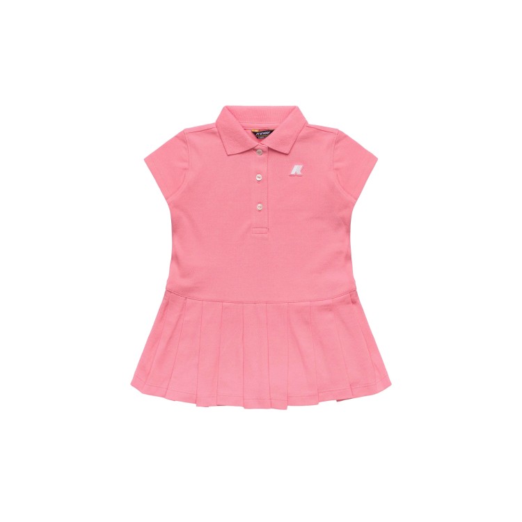 K-WAY Abito rosa in piqué neonata
