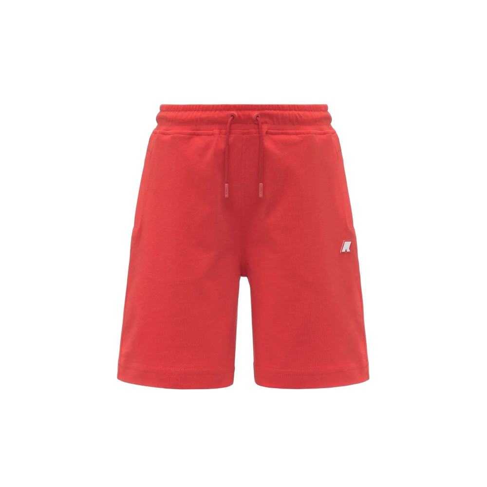 K-WAY Shorts rossi in felpa...