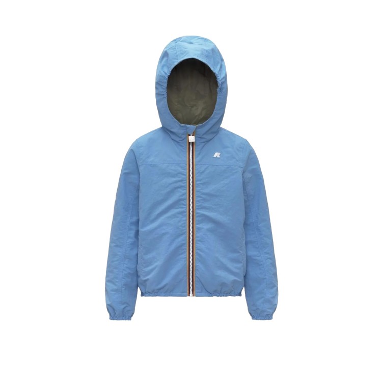 K-WAY Giubbotto celeste reversibile bambini