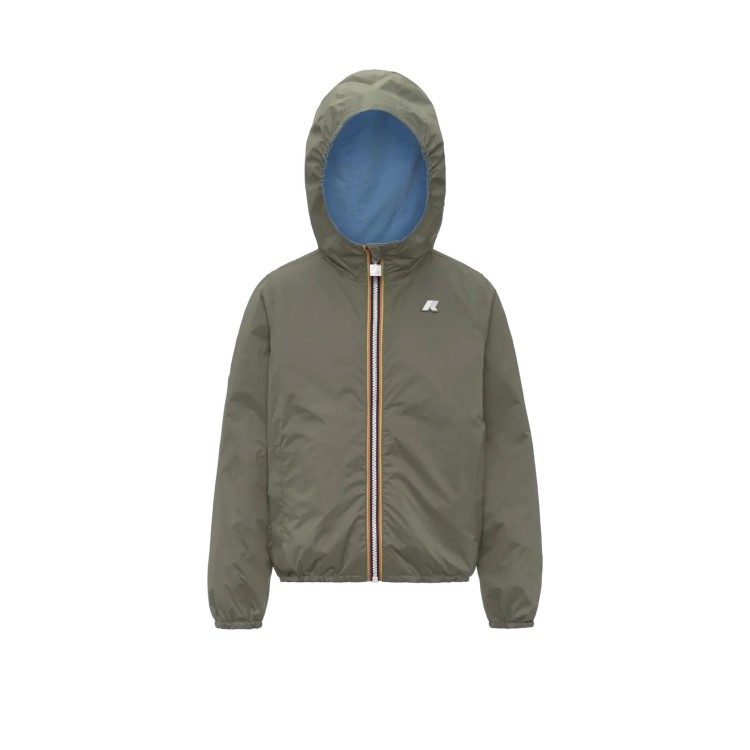 K-WAY Giubbotto celeste reversibile bambini