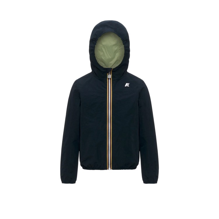 K-WAY Giubbotto blu navy reversibile bambini