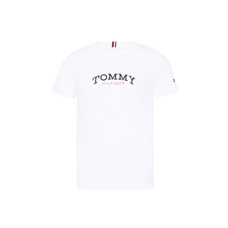 TOMMY HILFIGER T-shirt bianca con logo bambino
