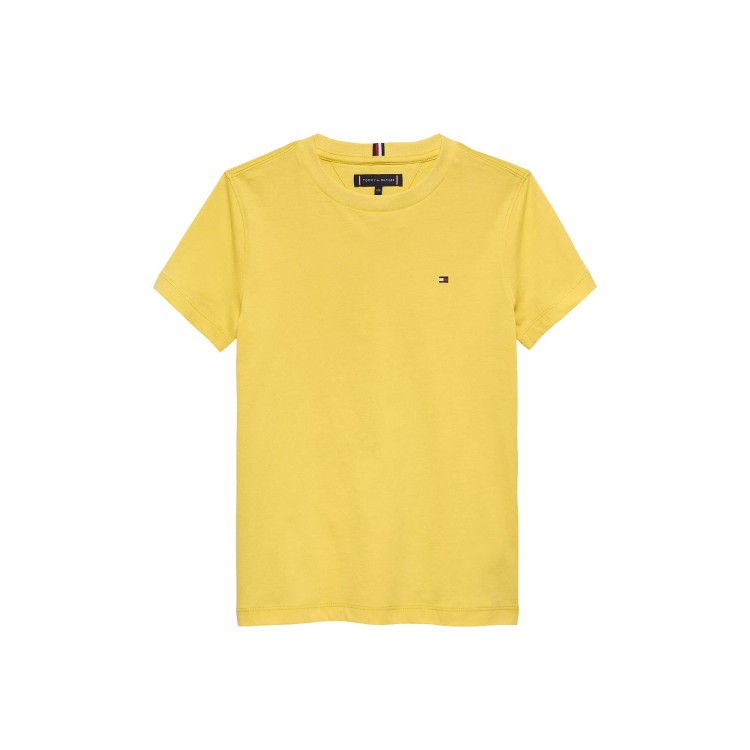 TOMMY HILFIGER T-shirt gialla con bandierina bambino