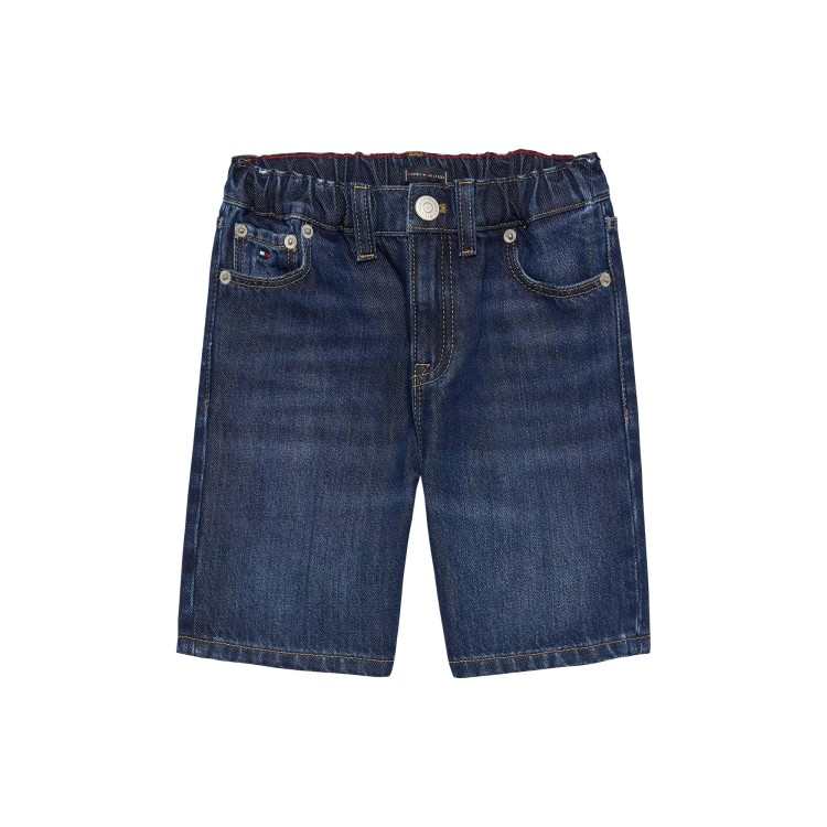 TOMMY HILFIGER Shorts in denim blu bambino