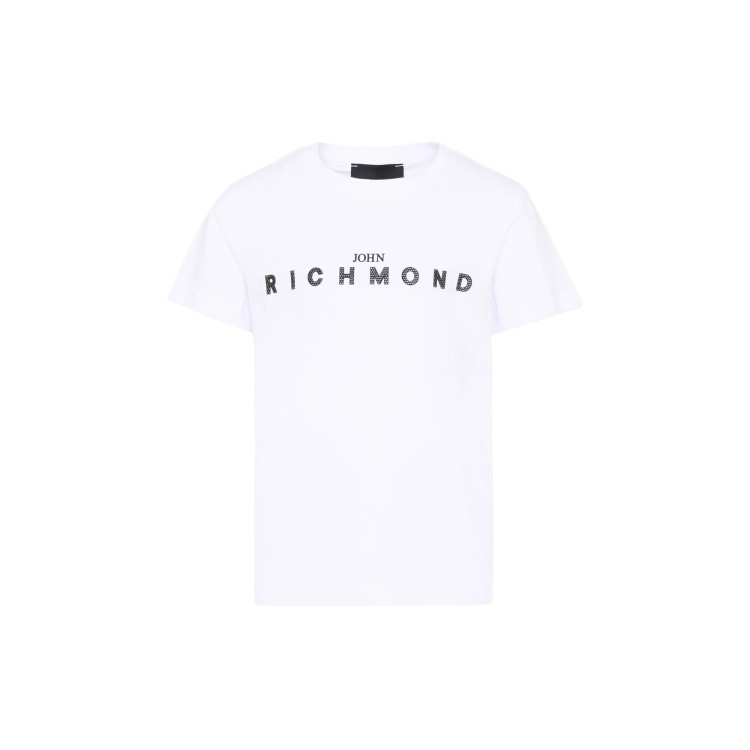 JOHN RICHMOND T-shirt bianca con logo bambino