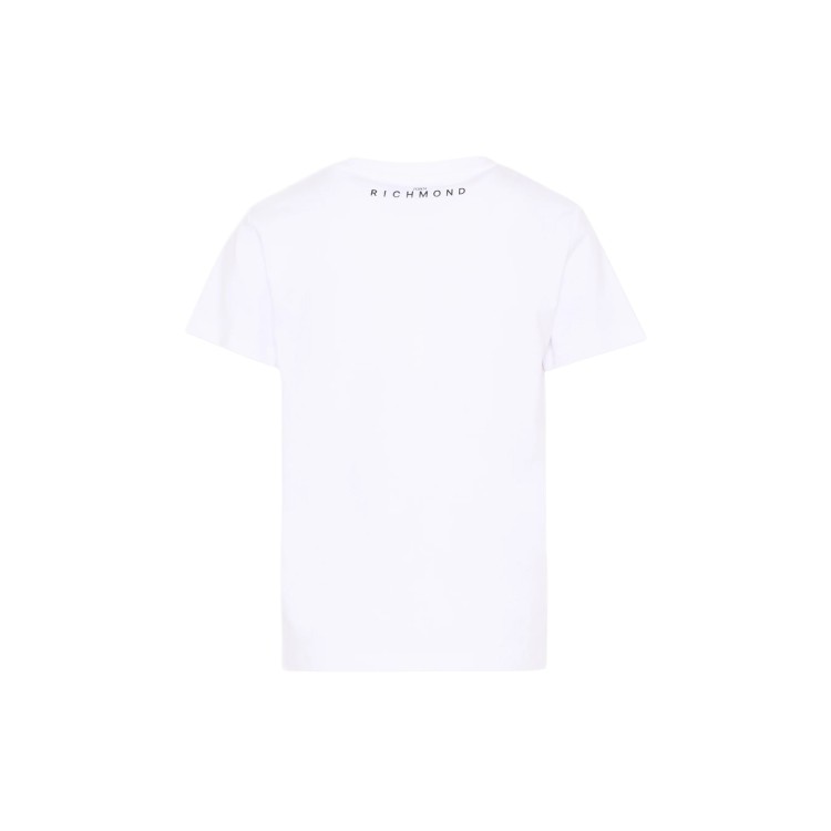 JOHN RICHMOND T-shirt bianca con logo bambino