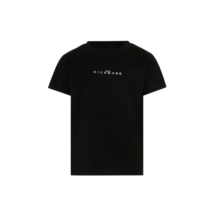 JOHN RICHMOND T-shirt nera con logo piccolo bambino