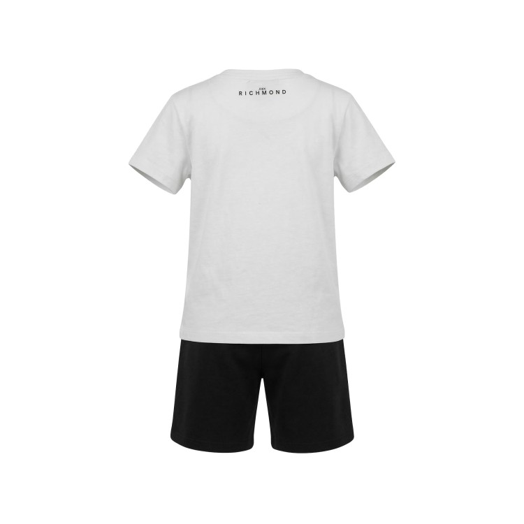 JOHN RICHMOND Completo bianco t-shirt e shorts bambino