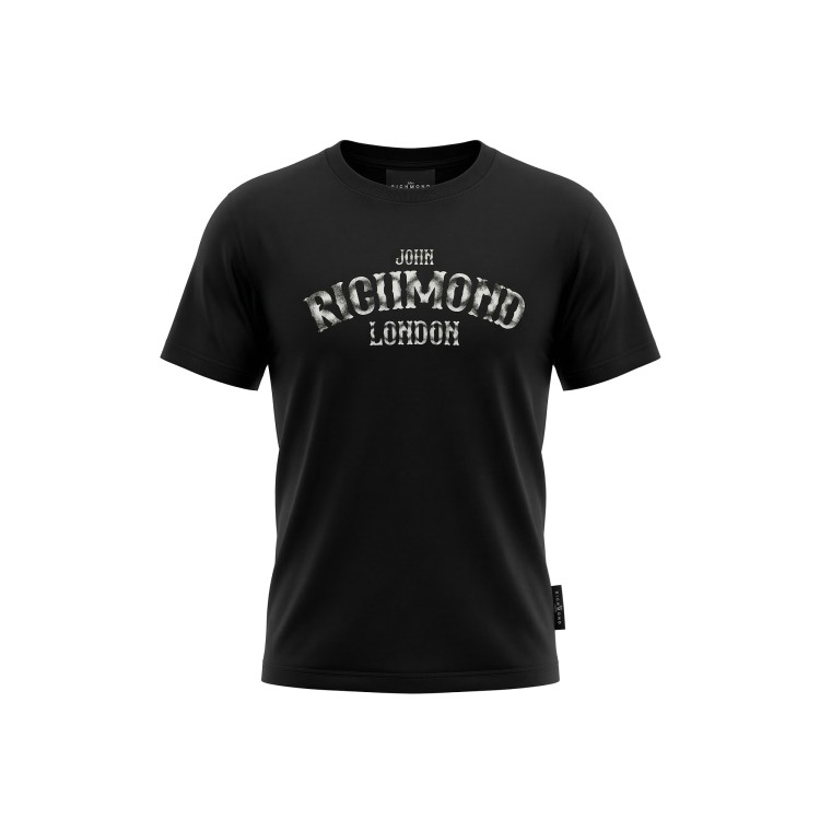 JOHN RICHMOND T-shirt nera con logo bambino