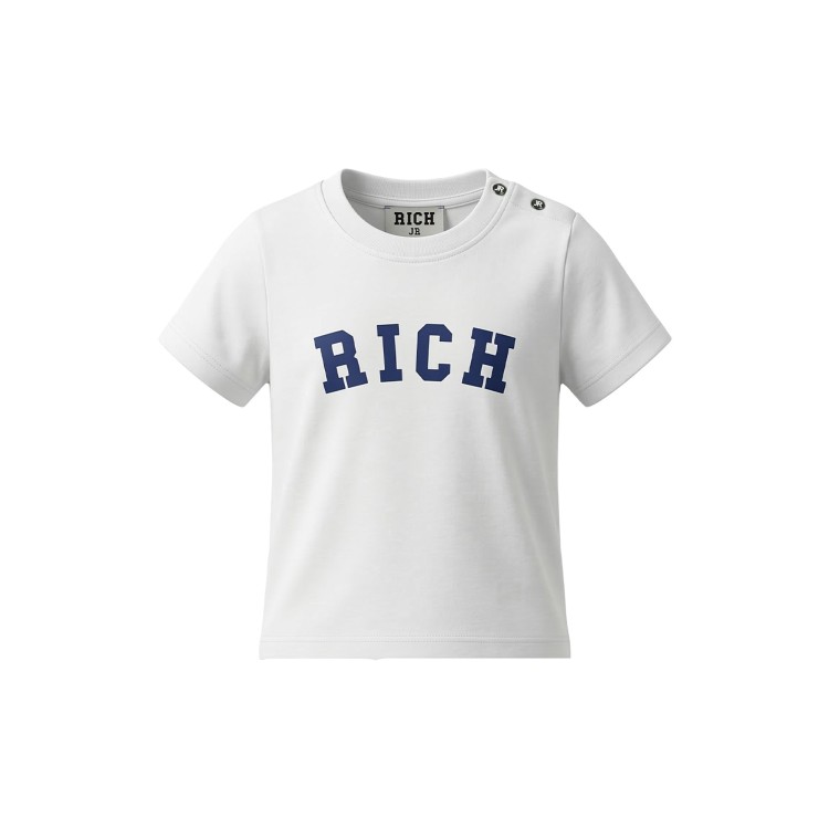 JOHN RICHMOND Completo azzurro t-shirt e shorts neonato