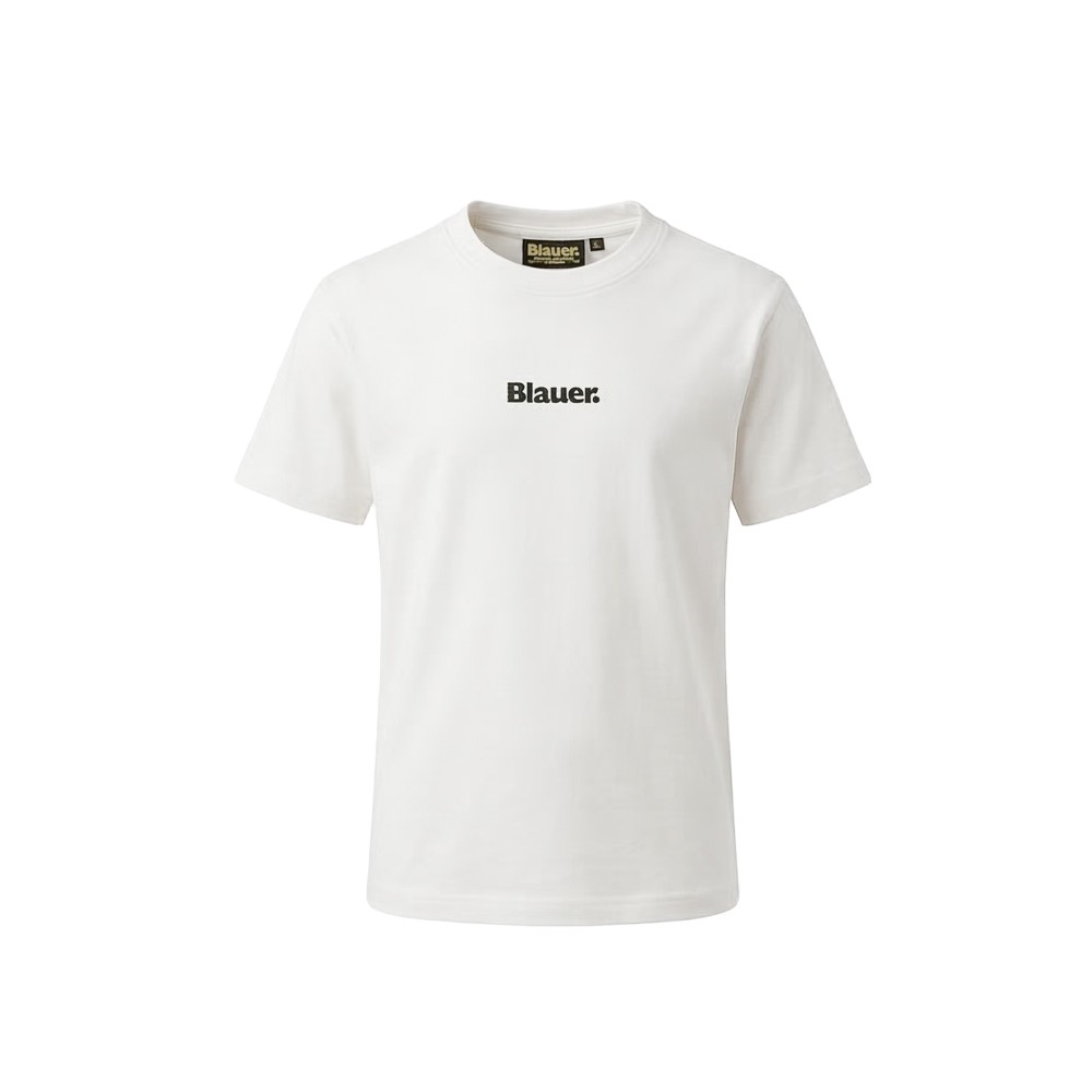 BLAUER T-shirt bianca con...