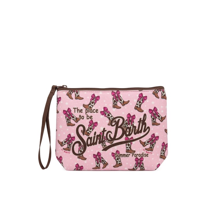 SAINT BARTH Pochette rosa cowgirl bambina