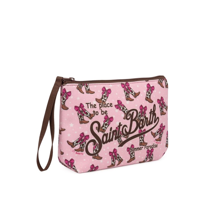 SAINT BARTH Pochette rosa cowgirl bambina