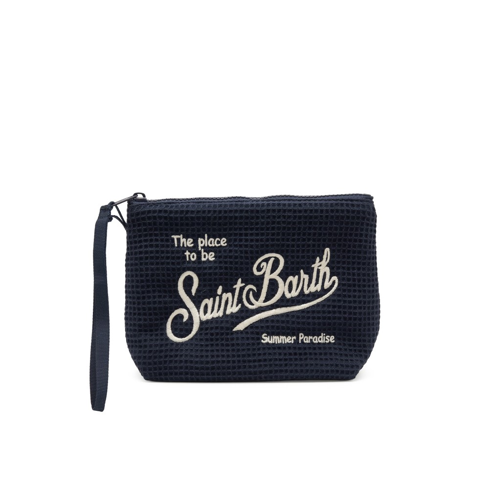 SAINT BARTH Pochette blu...