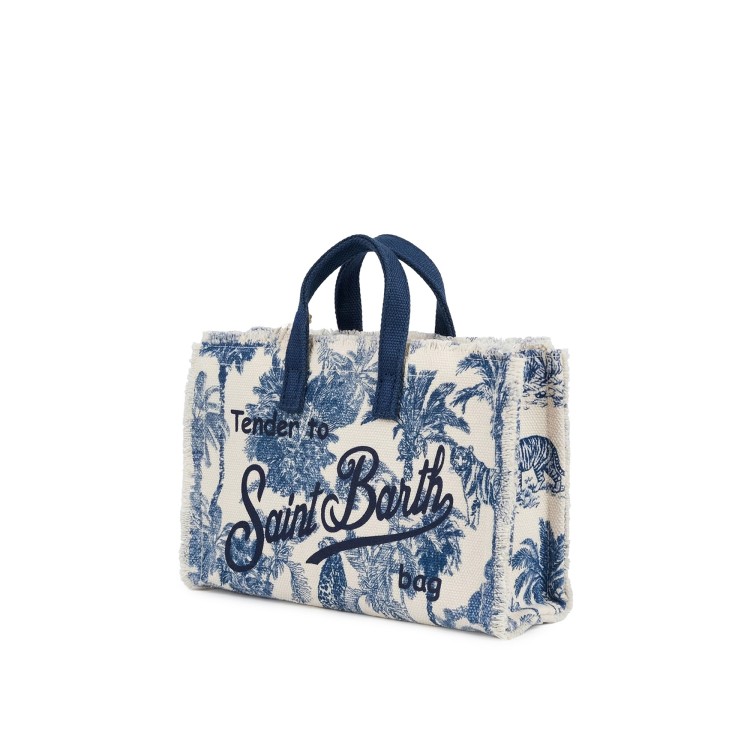 SAINT BARTH Borsa per telefono jungle oceania blu bambina
