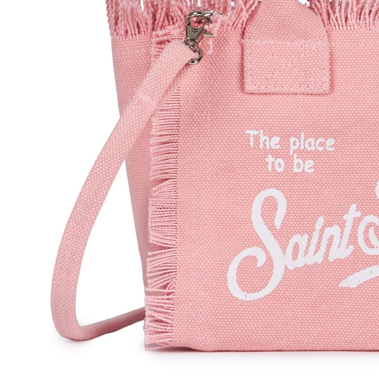 SAINT BARTH Borsa Vanity Mini rosa in canvas bambina