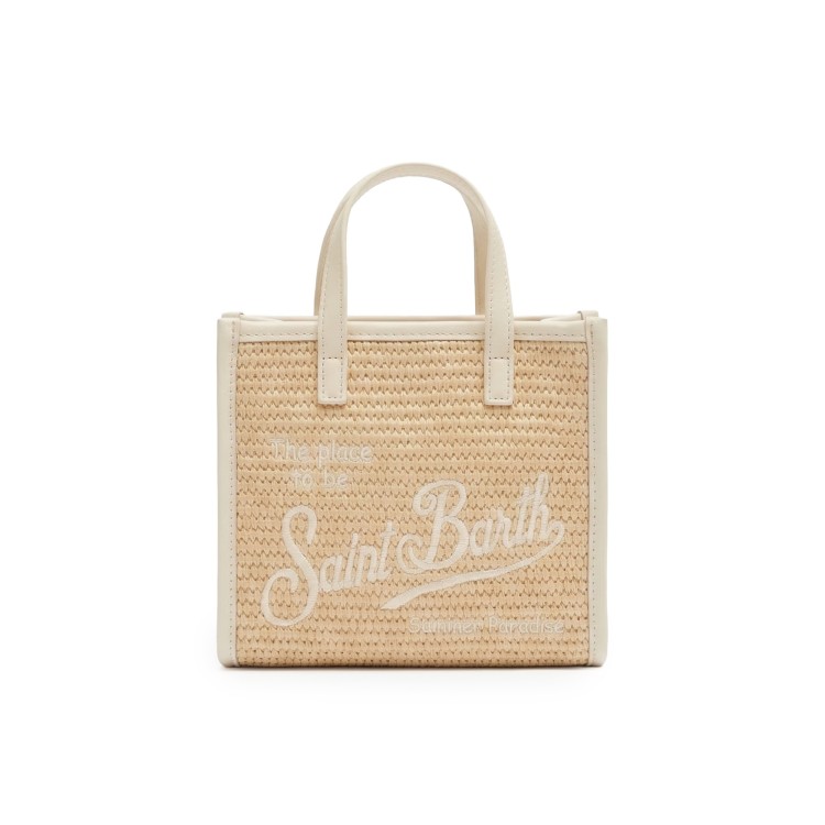 SAINT BARTH Borsa Vivian mini con dettagli panna bambina