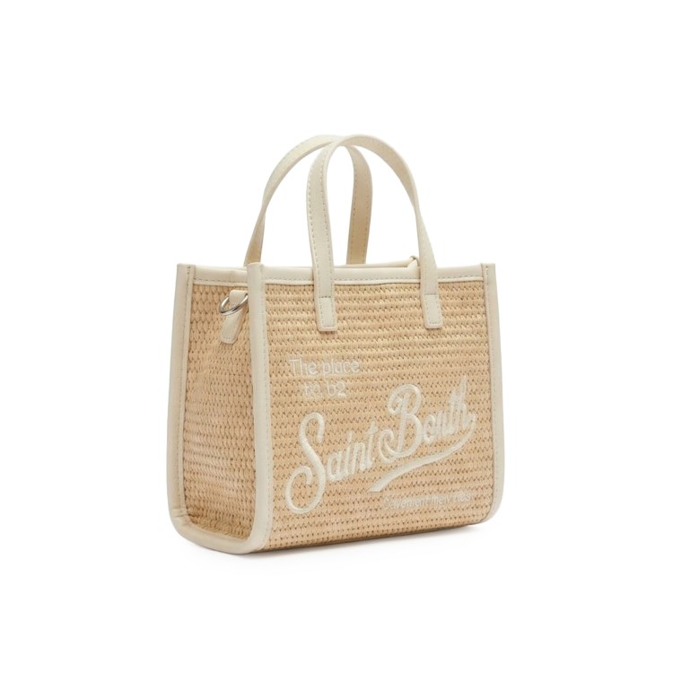 SAINT BARTH Borsa Vivian mini con dettagli panna bambina