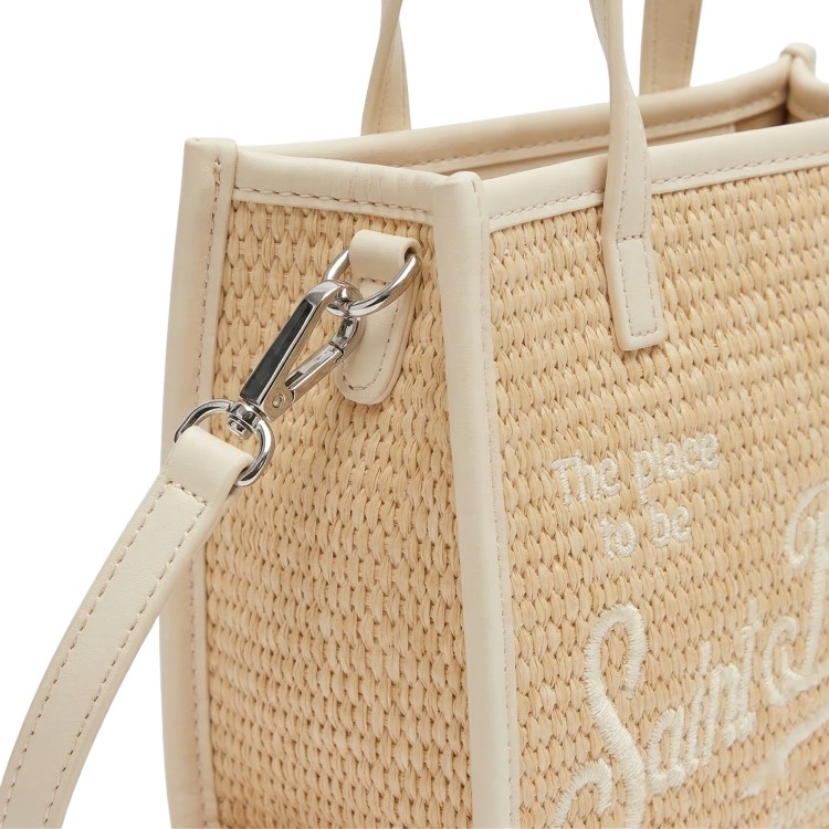 SAINT BARTH Borsa Vivian mini con dettagli panna bambina