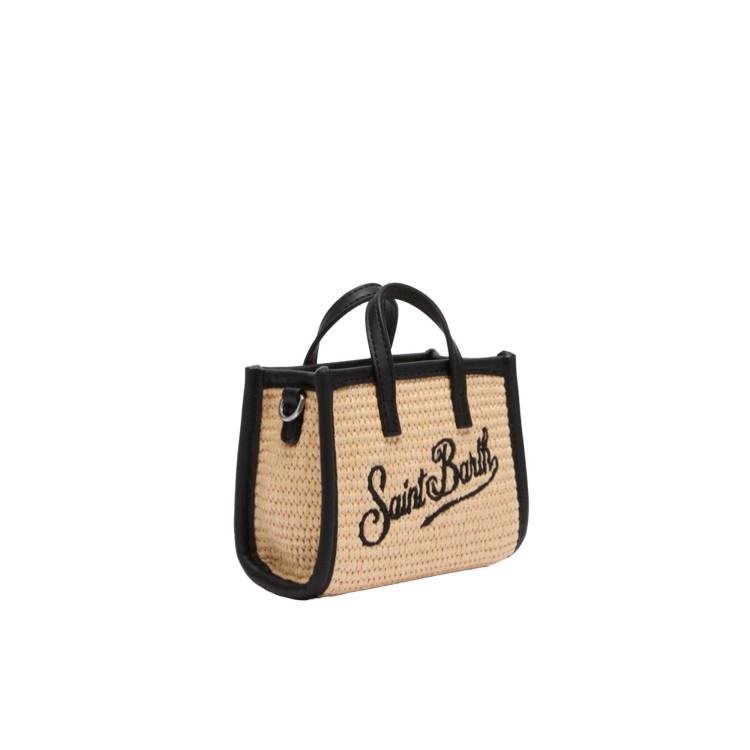 SAINT BARTH Borsa Vivian Micro con profili neri bambina