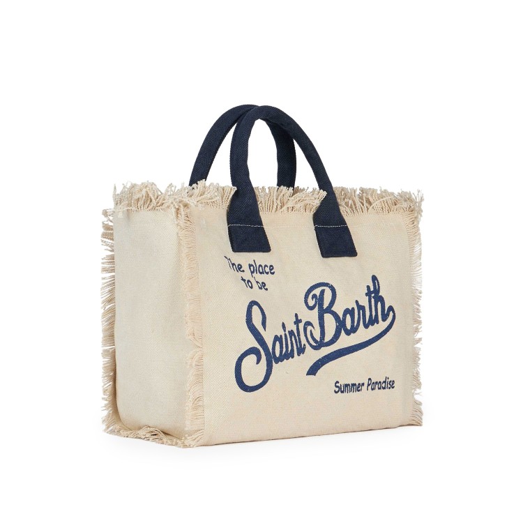 SAINT BARTH Borsa Colette avorio in canvas bambina