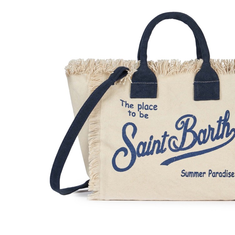 SAINT BARTH Borsa Colette avorio in canvas bambina