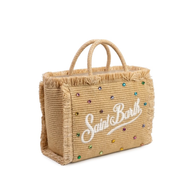 SAINT BARTH Borsa Colette con strass multicolor bambina