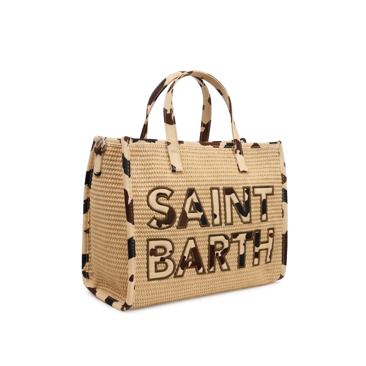 SAINT BARTH Borsa Vivian con patch cow skin bambina