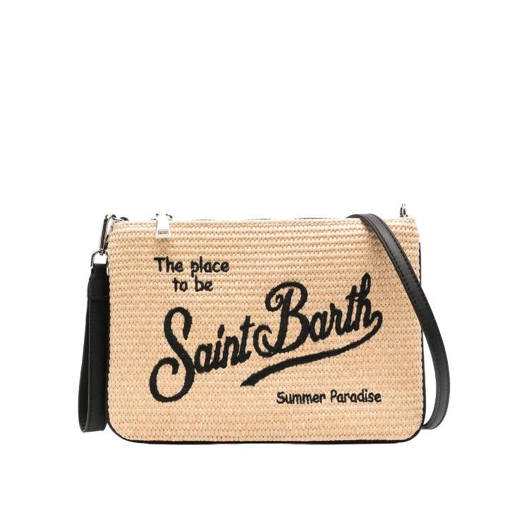 SAINT BARTH Pochette Parisienne con profili neri bambina