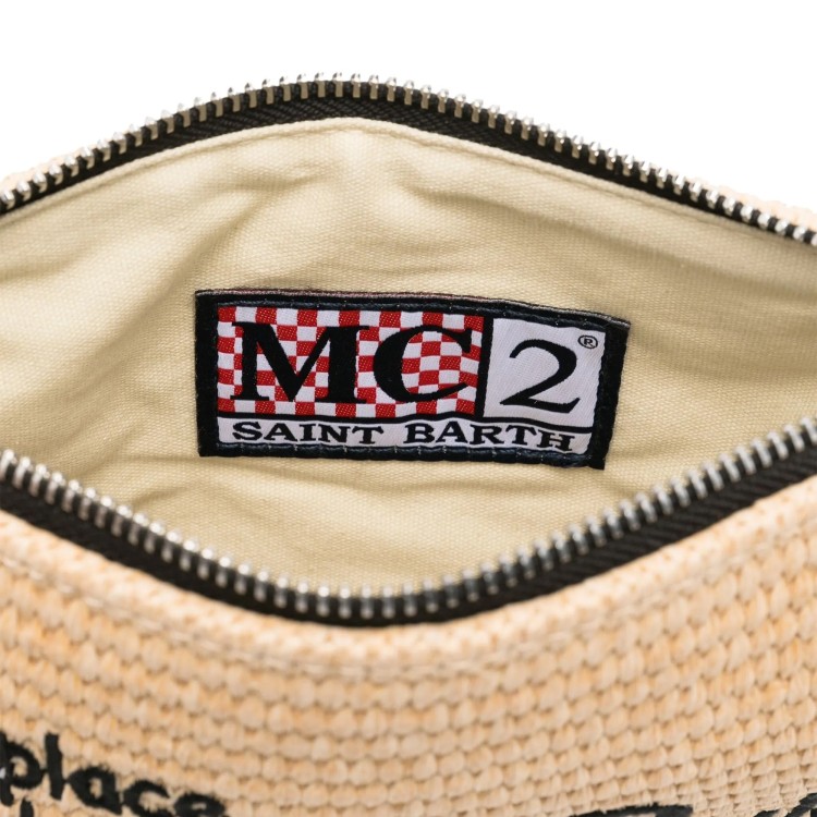 SAINT BARTH Pochette Parisienne con profili neri bambina