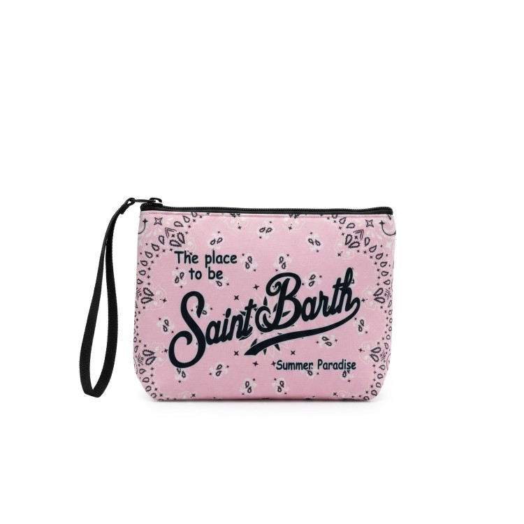 SAINT BARTH Pochette rosa bandana bambina