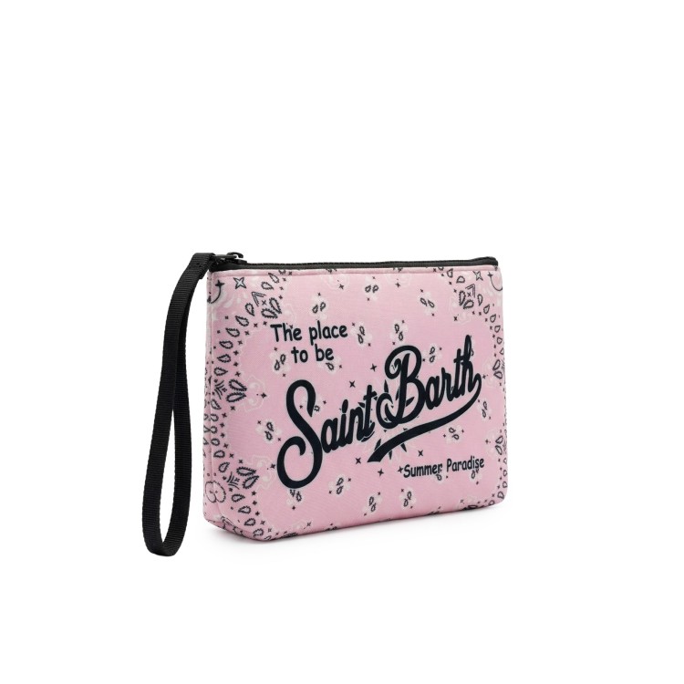 SAINT BARTH Pochette rosa bandana bambina