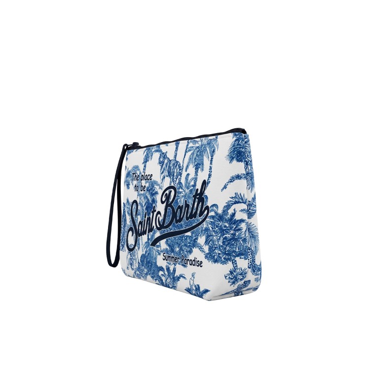 SAINT BARTH Pochette blu navy jungle oceania bambini