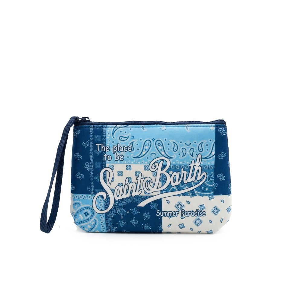SAINT BARTH Pochette blu...