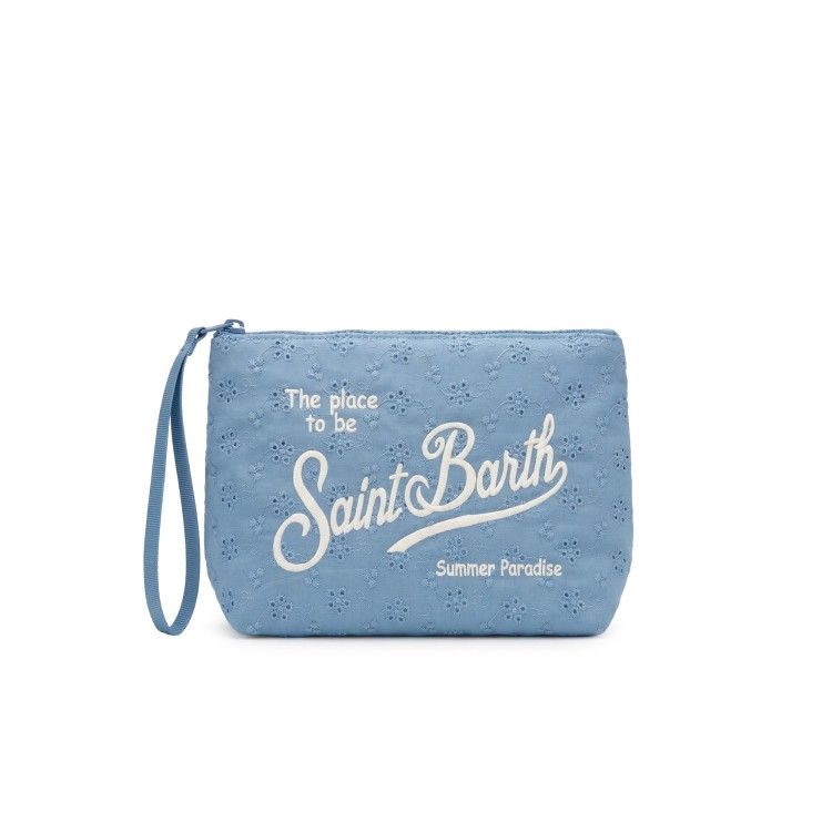 SAINT BARTH Pochette celeste sangallo bambini