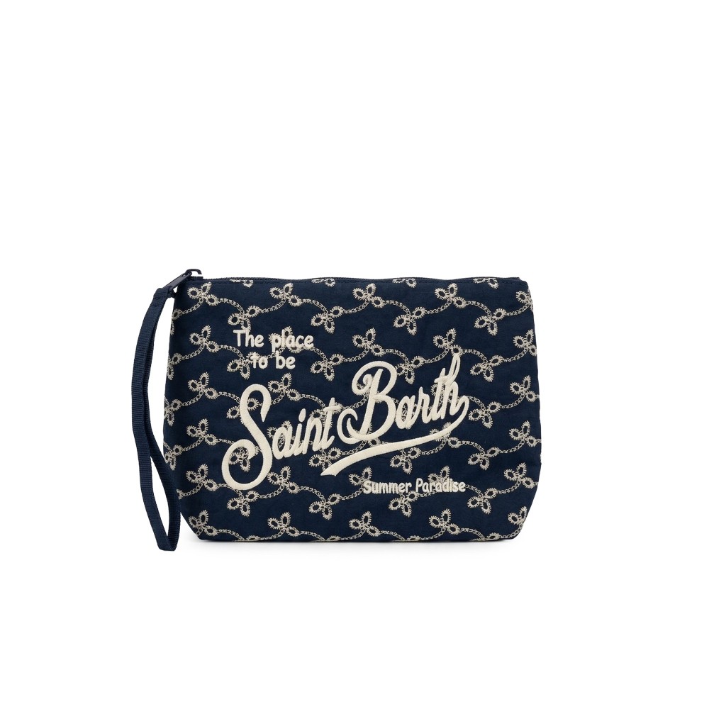 SAINT BARTH Pochette blu...