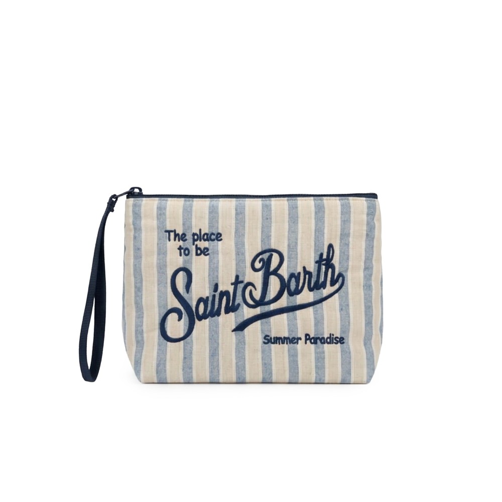 SAINT BARTH Pochette blu...