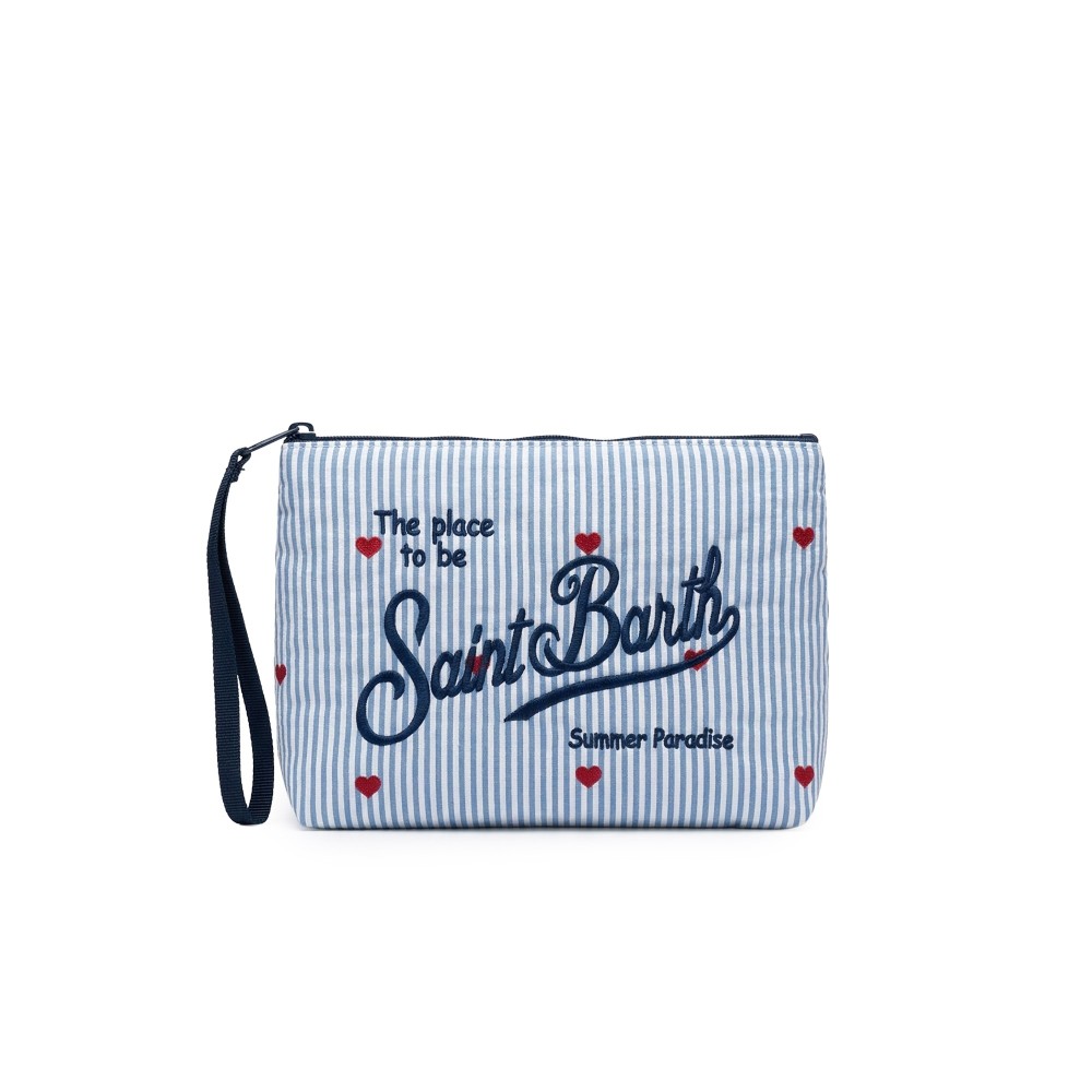SAINT BARTH Pochette blu...