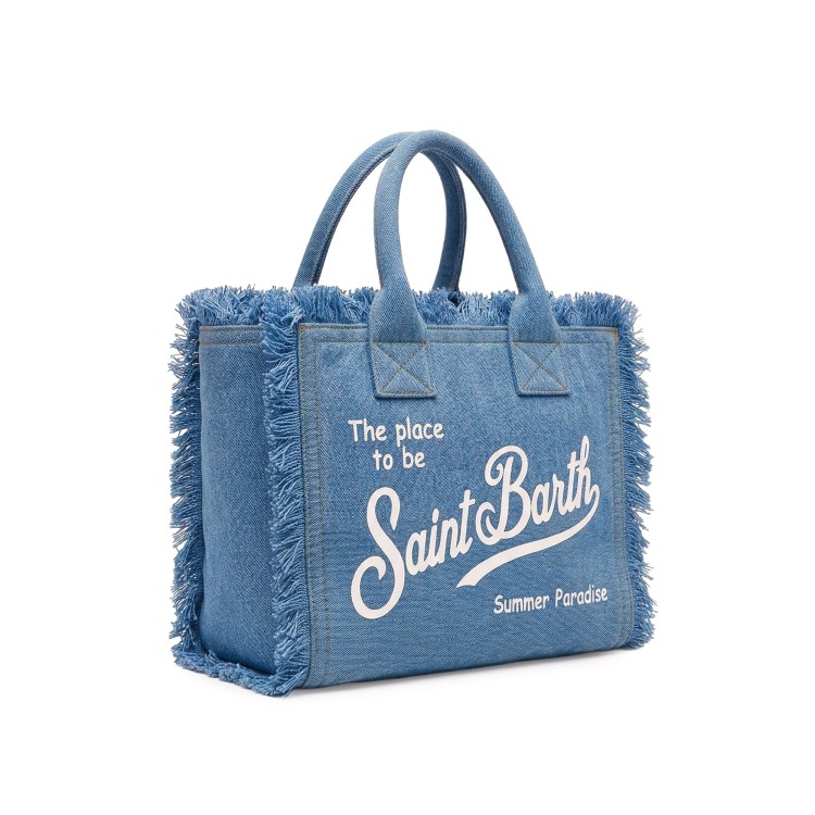 SAINT BARTH Borsa Colette in denim bambina
