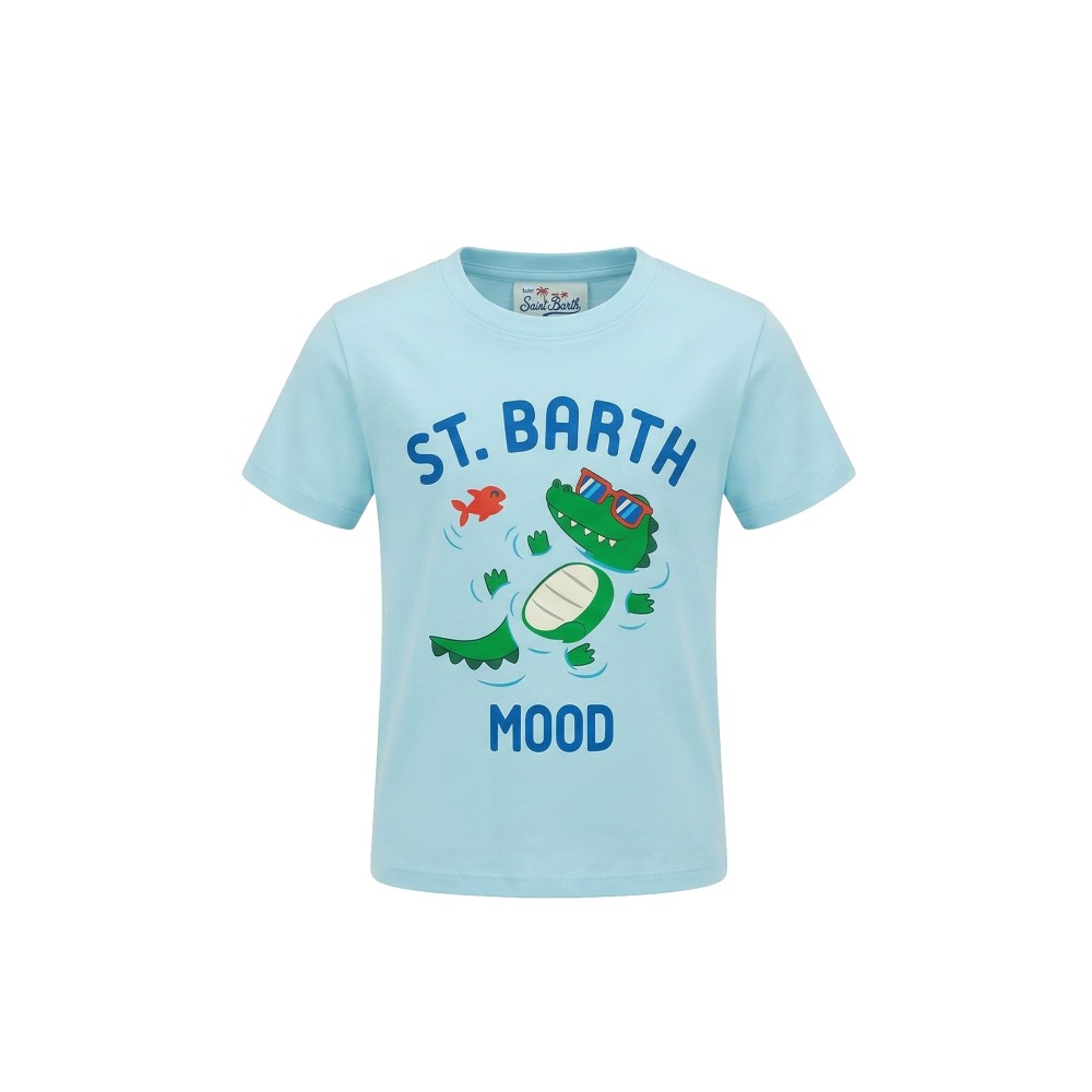 SAINT BARTH T-shirt celeste...