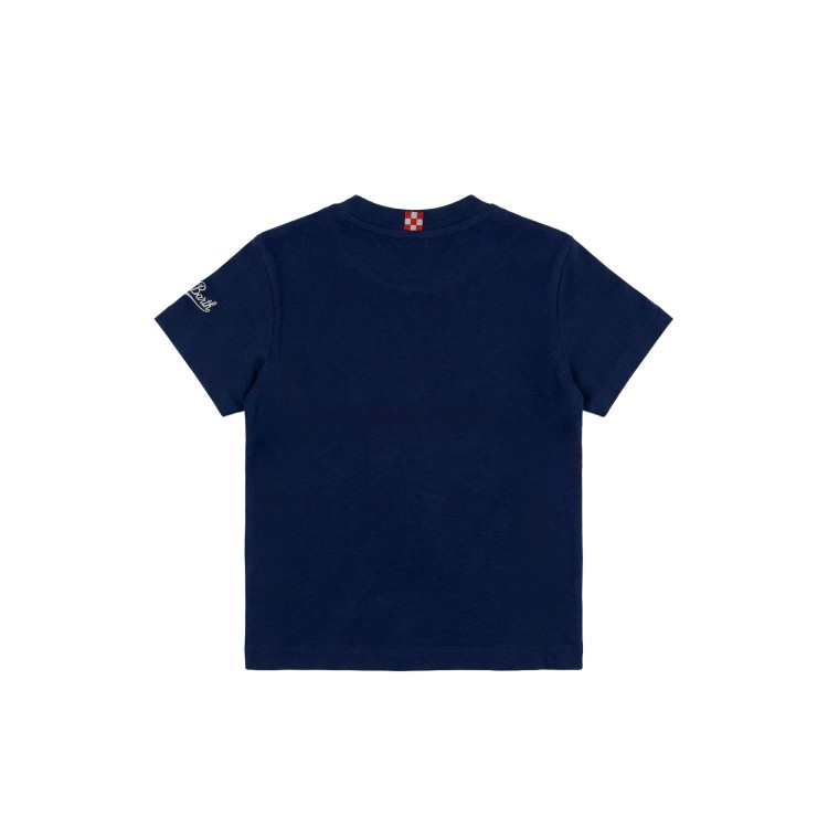 SAINT BARTH T-shirt blu navy "Floating Star" bambino